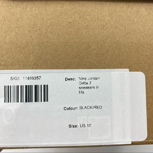 Nike | Women’s Jordan Delta 2 Sneakers in Black Gym Red Sail Chile Red | 10 New - Picture 4 of 16